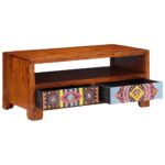 Table basse 90x50x40 cm bois d'acacia massif – Image 11
