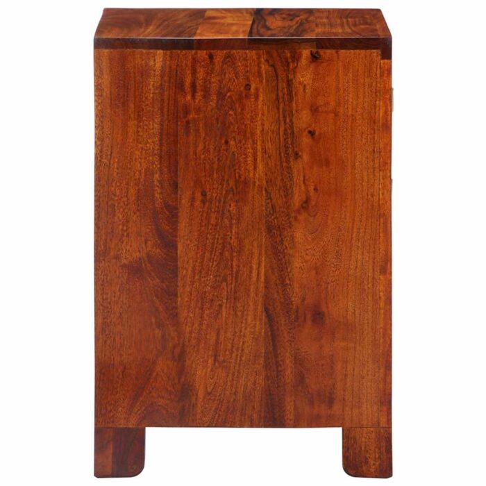 Table de chevet 40x40x60 cm bois d'acacia massif – Image 2