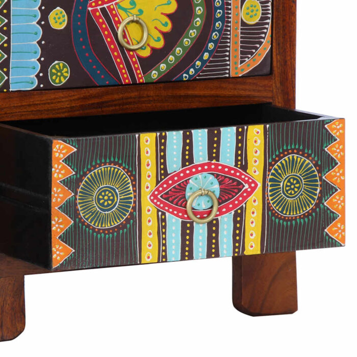 Table de chevet 40x40x60 cm bois d'acacia massif – Image 5