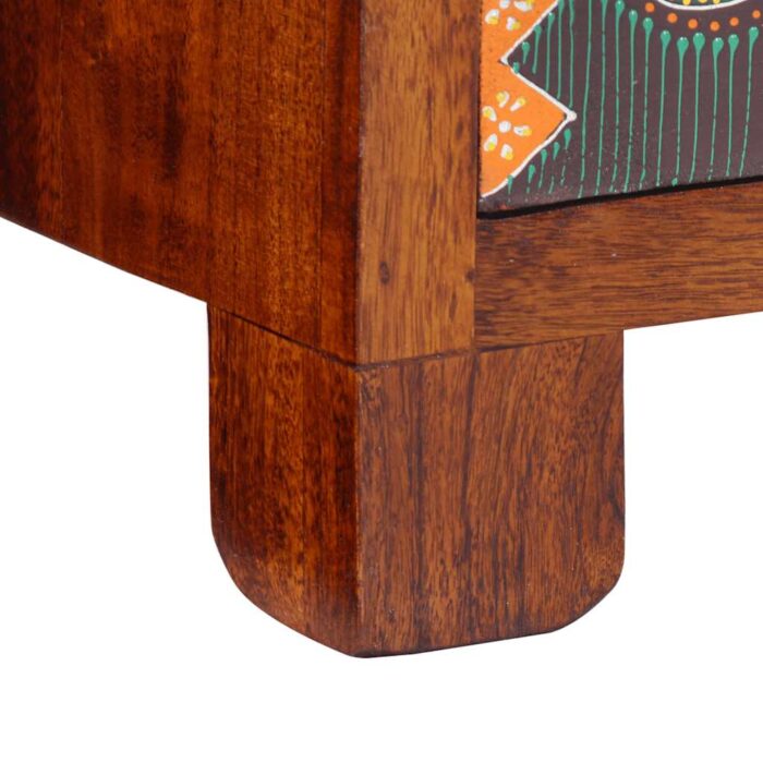 Table de chevet 40x40x60 cm bois d'acacia massif – Image 6