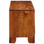 Meuble TV multicolore 110x30x40 bois d'acacia massif – Image 5