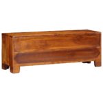 Meuble TV multicolore 110x30x40 bois d'acacia massif – Image 6