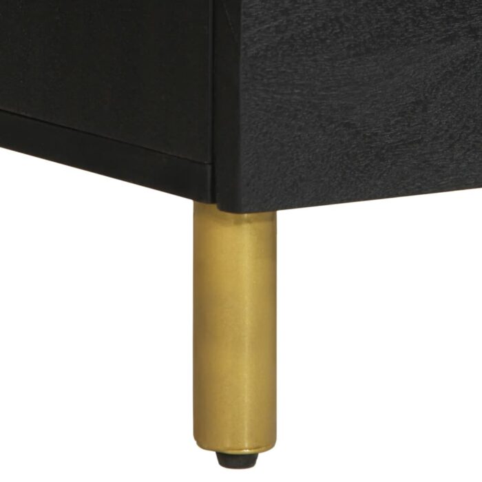 Buffets 2 pcs noir 60x33x75 cm bois d'ingénierie – Image 8