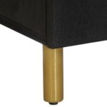 Buffets 3 pcs noir bois d'ingénierie – Image 9