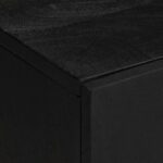 Ensemble de meubles salle de bain 2 pcs noir bois d'ingénierie – Image 7