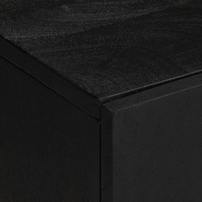 Ensemble de meubles salle de bain 2 pcs noir bois d'ingénierie – Image 7