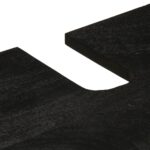 Ensemble de meubles salle de bain 2 pcs noir bois d'ingénierie – Image 8