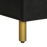 Ensemble de meubles salle de bain 2 pcs noir bois d'ingénierie – Image 9