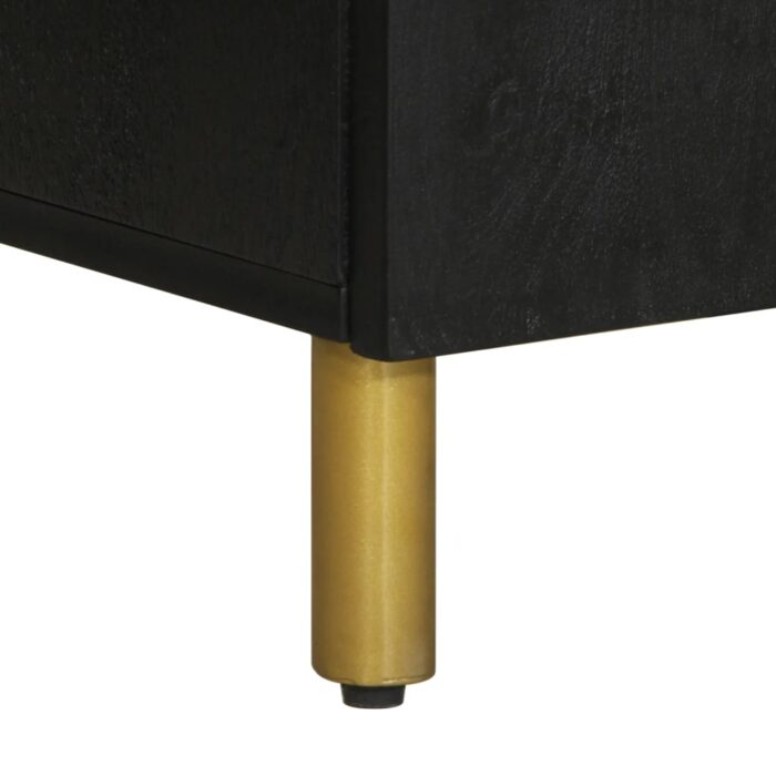 Ensemble de meubles salle de bain 2 pcs noir bois d'ingénierie – Image 9