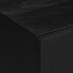 Ensemble de meubles salle de bain 3 pcs noir bois d'ingénierie – Image 8
