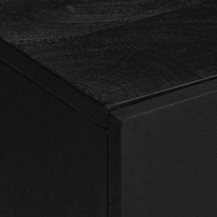 Ensemble de meubles salle de bain 3 pcs noir bois d'ingénierie – Image 8