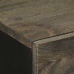 Buffets 2 pcs noir 60x33x75 cm bois massif de manguier – Image 6