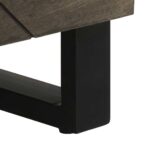 Buffets 2 pcs noir 60x33x75 cm bois massif de manguier – Image 8