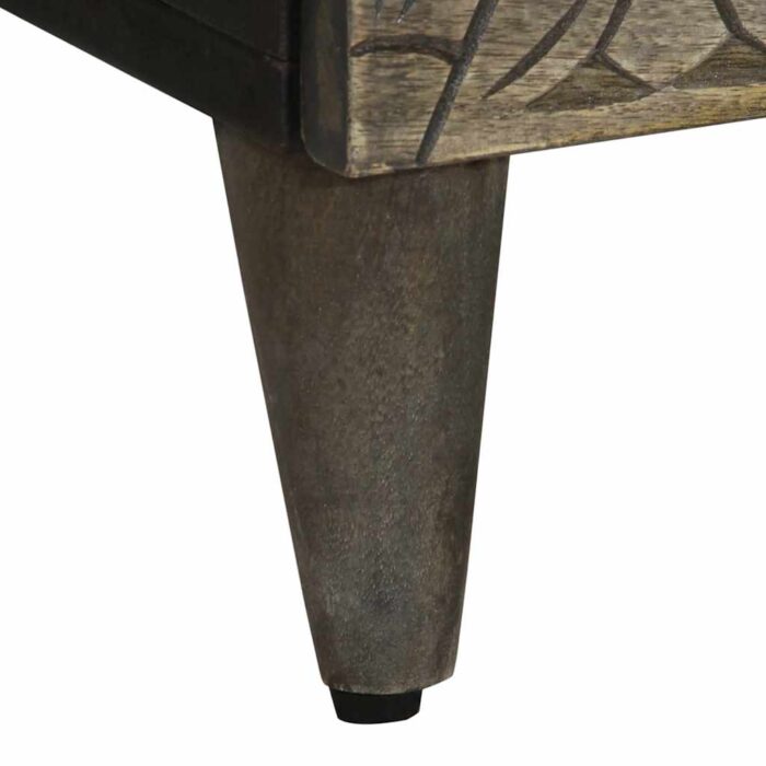 Buffets 2 pcs gris clair 60x33,5x75 cm bois de manguier massif – Image 8