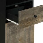 Ensemble de meubles de salle de bain 3 pcs bois manguier massif – Image 12