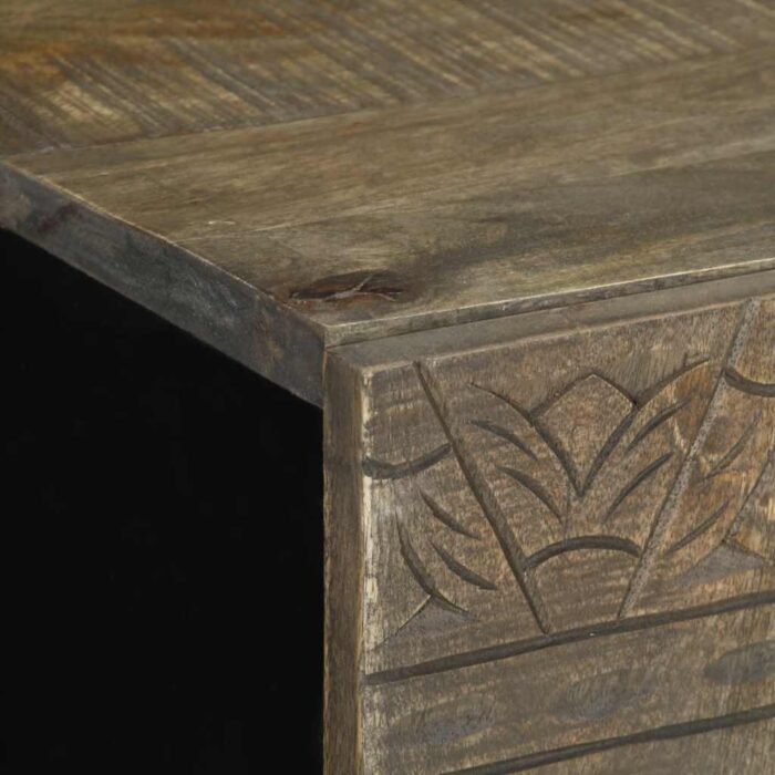 Ensemble de meubles de salle de bain 4 pcs bois manguier massif – Image 10