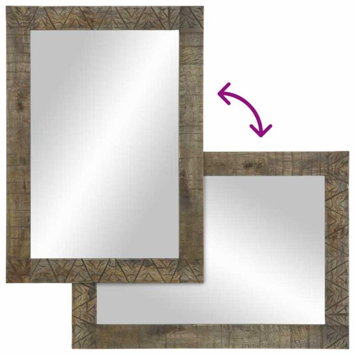 Ensemble de meubles de salle de bain 4 pcs bois manguier massif – Image 8