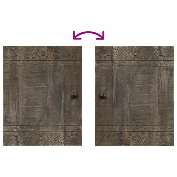 Ensemble de meubles de salle de bain 5 pcs bois manguier massif – Image 9