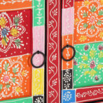 Table basse multicolore 90x50x40 cm bois de manguier massif – Image 6