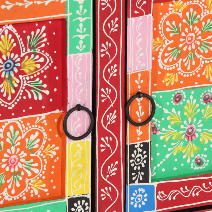 Table basse multicolore 90x50x40 cm bois de manguier massif – Image 6