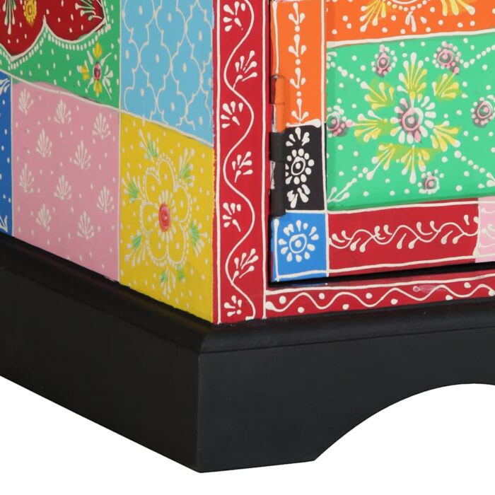 Table basse multicolore 90x50x40 cm bois de manguier massif – Image 7