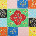 Table basse multicolore 90x50x40 cm bois de manguier massif – Image 9