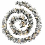 Guirlande de Noël avec lumières LED vert 5 m PVC – Image 2