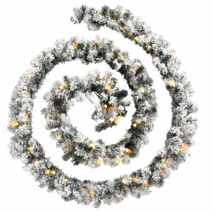 Guirlande de Noël avec lumières LED vert 5 m PVC – Image 2