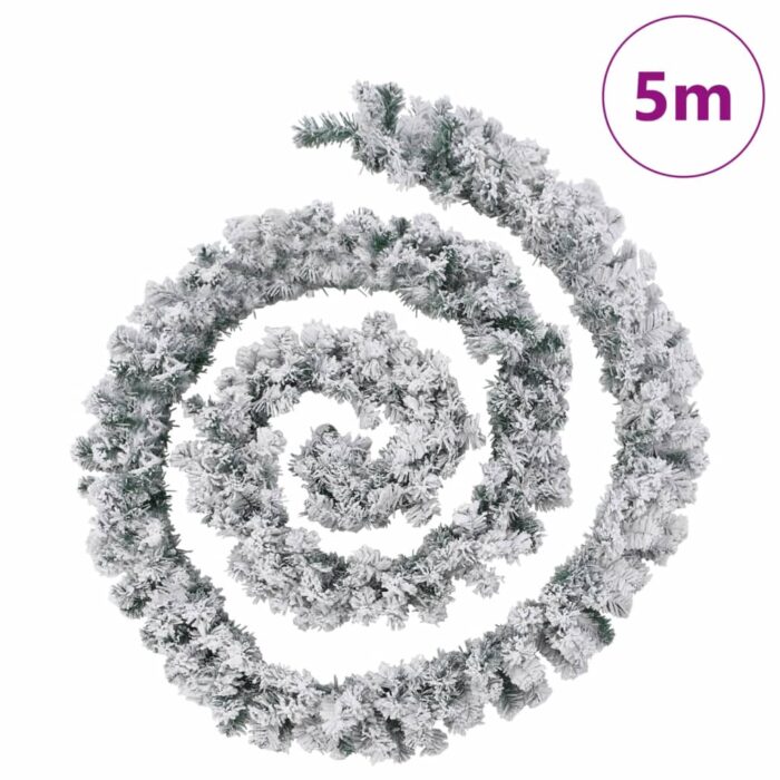 Guirlande de Noël avec lumières LED vert 5 m PVC – Image 6