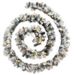 Guirlande de Noël avec lumières LED vert 20 m PVC – Image 2