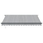 Auvent rétractable automatique avec LED anthracite et blanc – Image 2