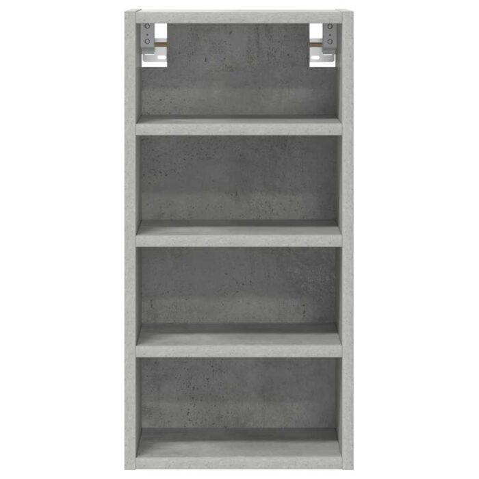 Armoire suspendue gris béton 30x29,5x60 cm bois d'ingénierie – Image 2