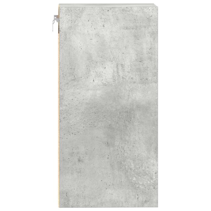 Armoire suspendue gris béton 30x29,5x60 cm bois d'ingénierie – Image 3