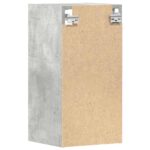 Armoire suspendue gris béton 30x29,5x60 cm bois d'ingénierie – Image 4