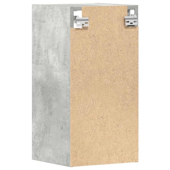 Armoire suspendue gris béton 30x29,5x60 cm bois d'ingénierie – Image 4