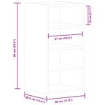 Armoire suspendue "Riga" chêne fumé 30x29,5x60 cm – Image 8