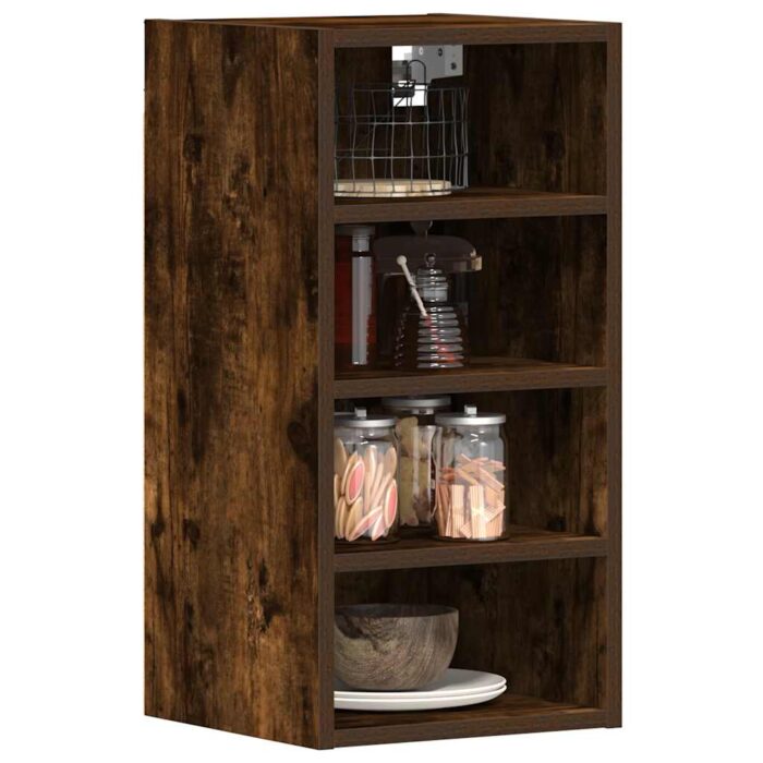Armoire suspendue "Riga" chêne fumé 30x29,5x60 cm – Image 1