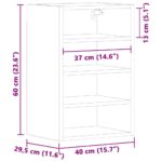 Armoire suspendue chêne sonoma 40x29,5x60 cm bois d'ingénierie – Image 8