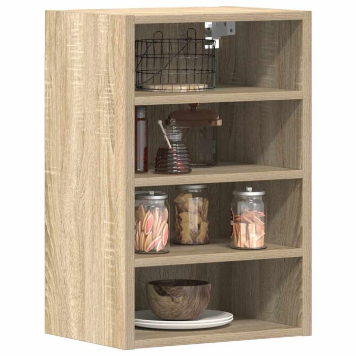 Armoire suspendue chêne sonoma 40x29,5x60 cm bois d'ingénierie – Image 1