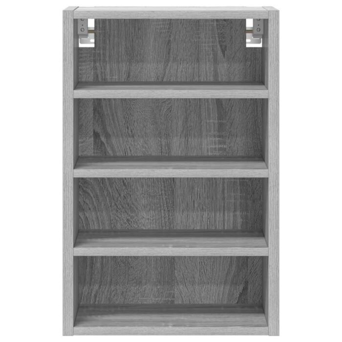 Armoire suspendue sonoma gris 40x29,5x60 cm bois d'ingénierie – Image 2