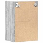 Armoire suspendue sonoma gris 40x29,5x60 cm bois d'ingénierie – Image 4