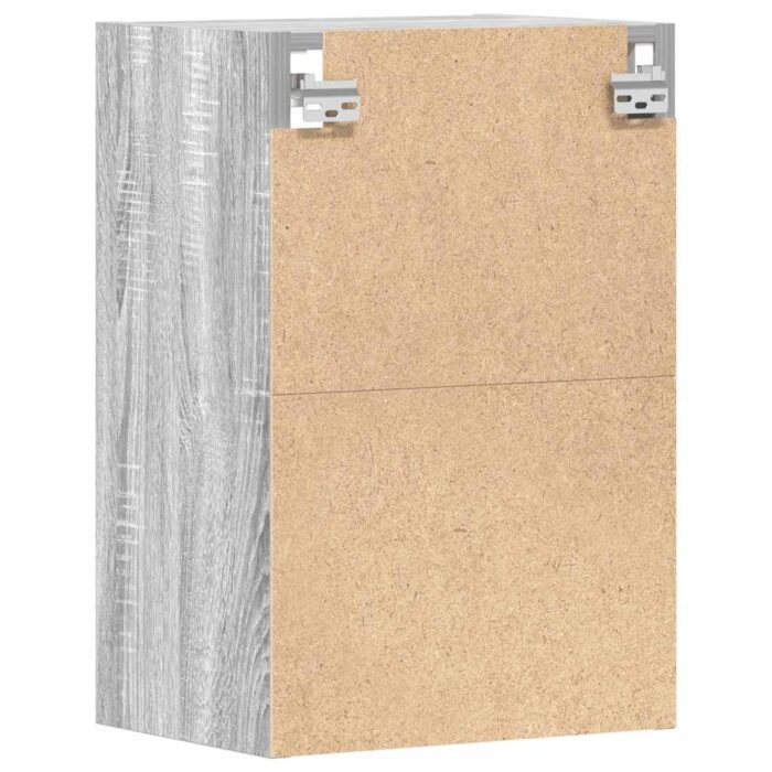 Armoire suspendue sonoma gris 40x29,5x60 cm bois d'ingénierie – Image 4