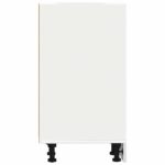 Armoire de plancher "Riga" blanc 30x44,5x81,5 cm – Image 3