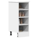 Armoire de plancher "Riga" blanc 30x44,5x81,5 cm