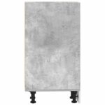 Armoire de plancher gris béton 30x44,5x81,5cm bois d’ingénierie – Image 3