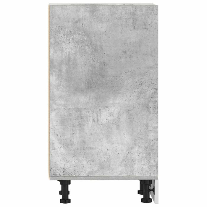 Armoire de plancher gris béton 30x44,5x81,5cm bois d’ingénierie – Image 3