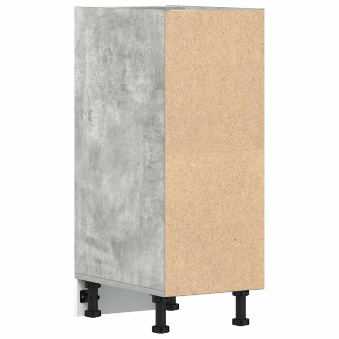 Armoire de plancher gris béton 30x44,5x81,5cm bois d’ingénierie – Image 4