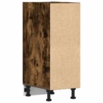 Armoire de plancher chêne fumé 30x44,5x81,5cm bois d'ingénierie – Image 4