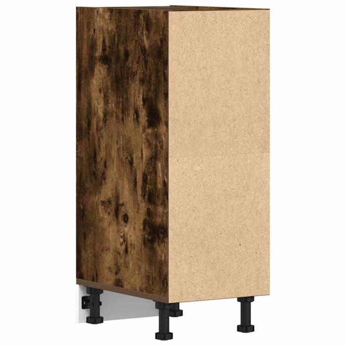 Armoire de plancher chêne fumé 30x44,5x81,5cm bois d'ingénierie – Image 4