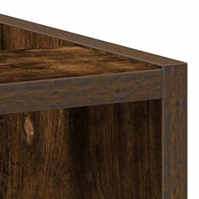 Armoire de plancher chêne fumé 30x44,5x81,5cm bois d'ingénierie – Image 5